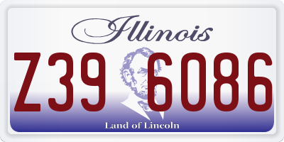 IL license plate Z396086