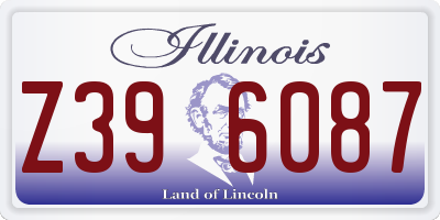 IL license plate Z396087