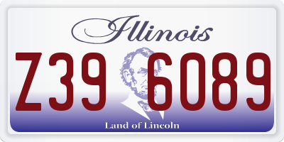 IL license plate Z396089