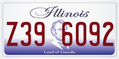 IL license plate Z396092