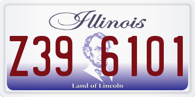 IL license plate Z396101