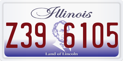 IL license plate Z396105