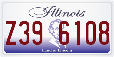 IL license plate Z396108
