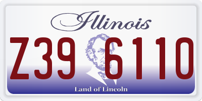 IL license plate Z396110