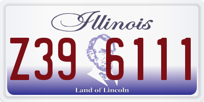 IL license plate Z396111