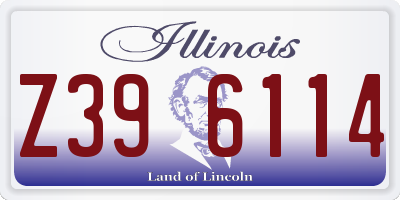 IL license plate Z396114