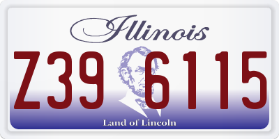 IL license plate Z396115