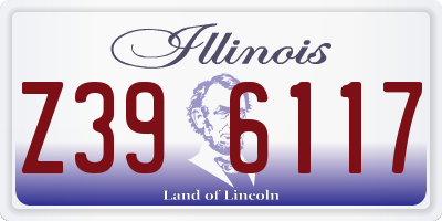 IL license plate Z396117