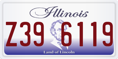 IL license plate Z396119