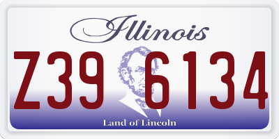 IL license plate Z396134