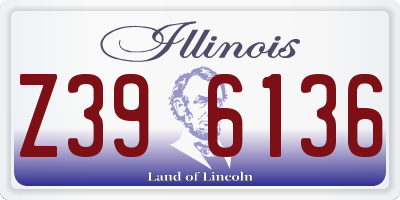 IL license plate Z396136