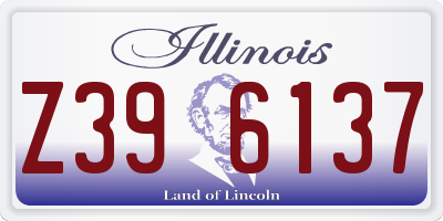 IL license plate Z396137