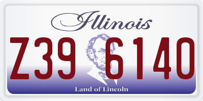 IL license plate Z396140