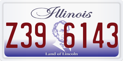 IL license plate Z396143