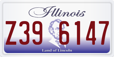 IL license plate Z396147