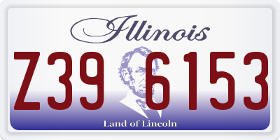 IL license plate Z396153