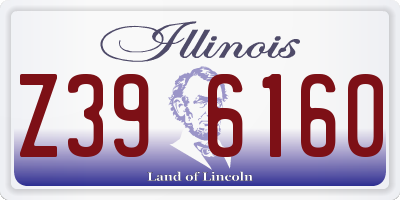 IL license plate Z396160