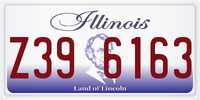 IL license plate Z396163