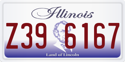 IL license plate Z396167