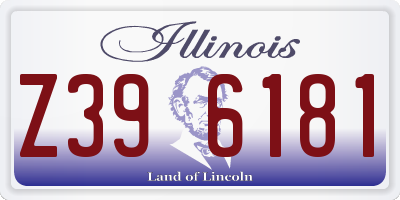IL license plate Z396181
