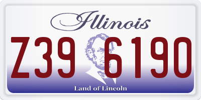 IL license plate Z396190