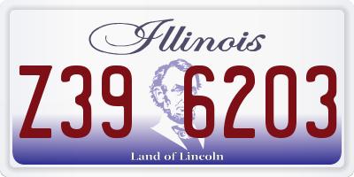 IL license plate Z396203