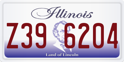 IL license plate Z396204