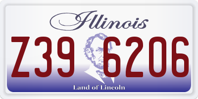 IL license plate Z396206