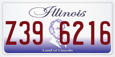 IL license plate Z396216