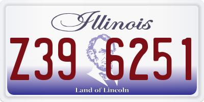 IL license plate Z396251
