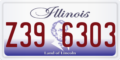 IL license plate Z396303