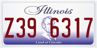 IL license plate Z396317