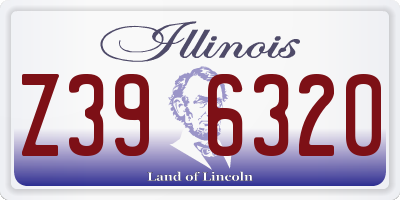 IL license plate Z396320