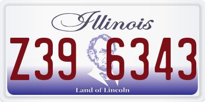 IL license plate Z396343