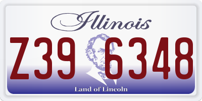 IL license plate Z396348
