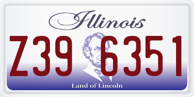 IL license plate Z396351
