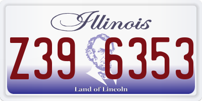 IL license plate Z396353
