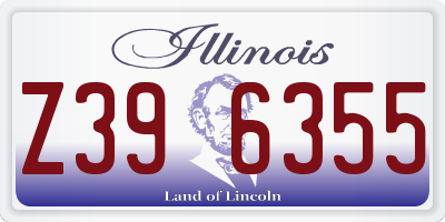 IL license plate Z396355