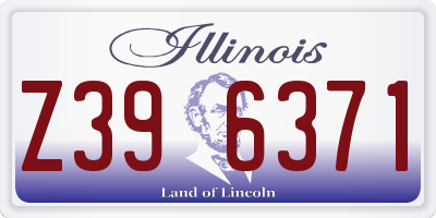 IL license plate Z396371