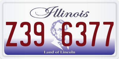 IL license plate Z396377