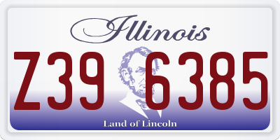 IL license plate Z396385