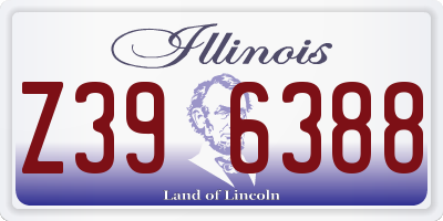 IL license plate Z396388