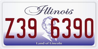 IL license plate Z396390