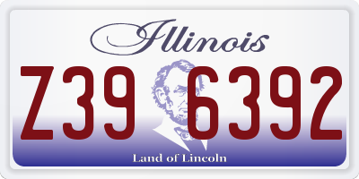 IL license plate Z396392