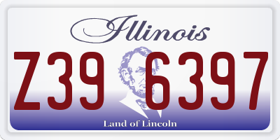 IL license plate Z396397