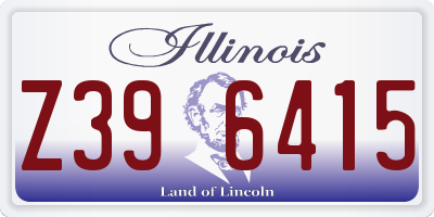 IL license plate Z396415