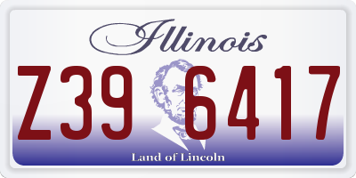 IL license plate Z396417