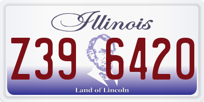 IL license plate Z396420