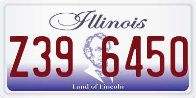 IL license plate Z396450
