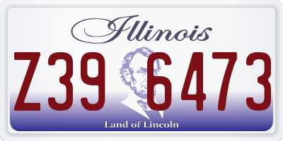 IL license plate Z396473